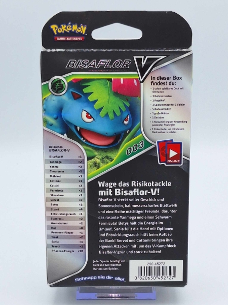 Pokemon Kartenspiel Bisaflor V Kampf-Deck  - TEILWEISE NEU